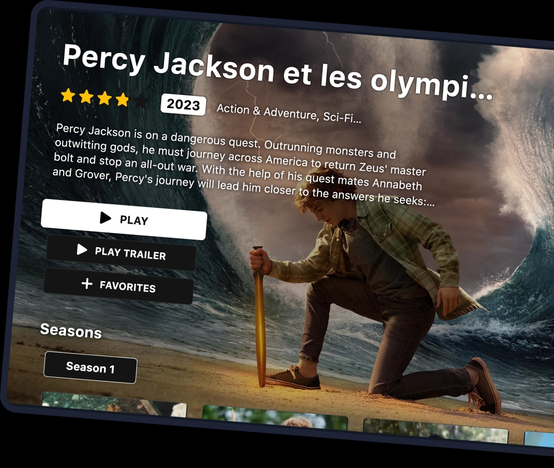 IPTV OTT player preview